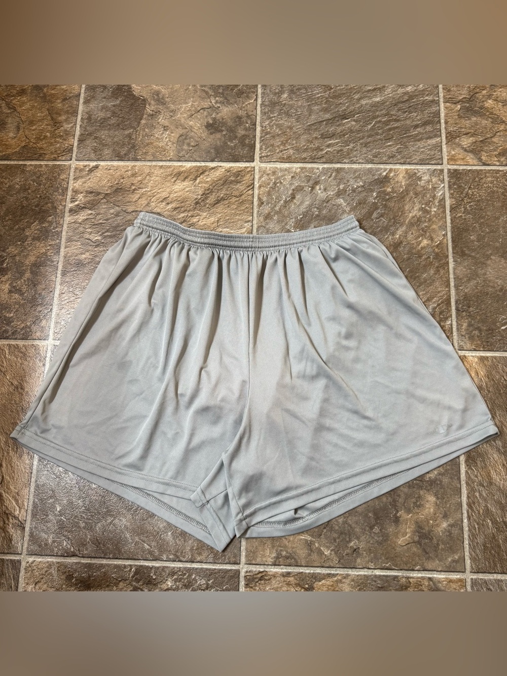 Champion Men's Mesh Shorts Light Grey XL Athletic Silver Gray